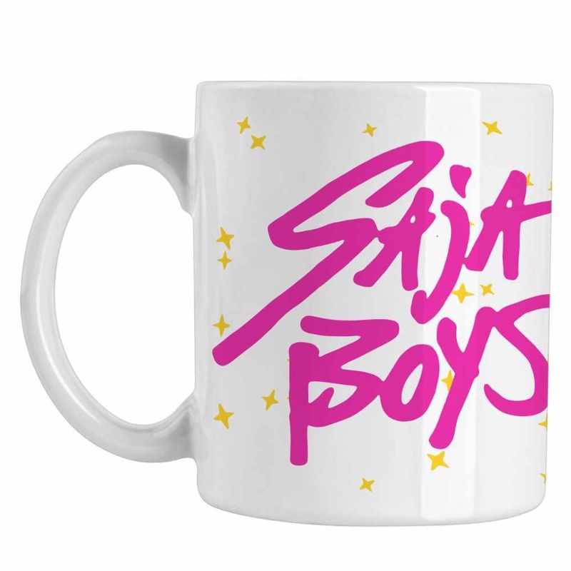 Casa si Gradina - Bucatarie si vesela - Cani si pahare - Cani si cesti - Cana Huntrix Saja Boys Kpop CoolTrend, alba, 330ml - Infinity.ro