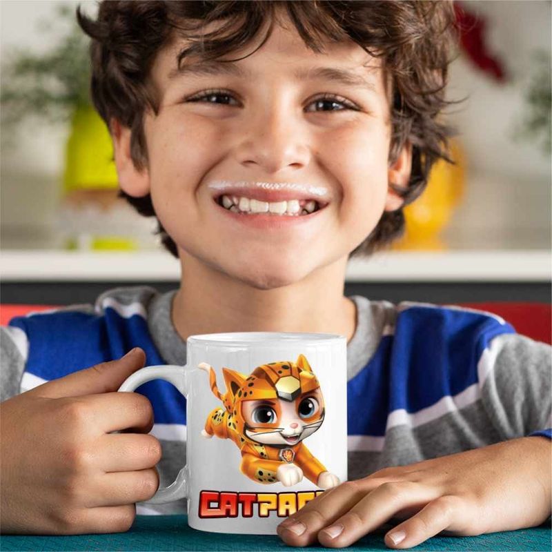 Casa si Gradina - Bucatarie si vesela - Cani si pahare - Cani si cesti - Cana Paw Patrol Cat Pack Wild Patrula Catelusilor, CoolTrend, alba, 330ml - Infinity.ro