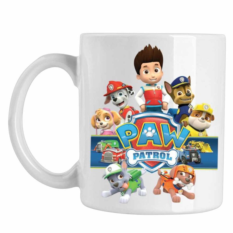 Casa si Gradina - Bucatarie si vesela - Cani si pahare - Cani si cesti - Cana Paw Patrol All Gang Patrula Catelusilor Salvamar, CoolTrend, alba, 330ml - Infinity.ro
