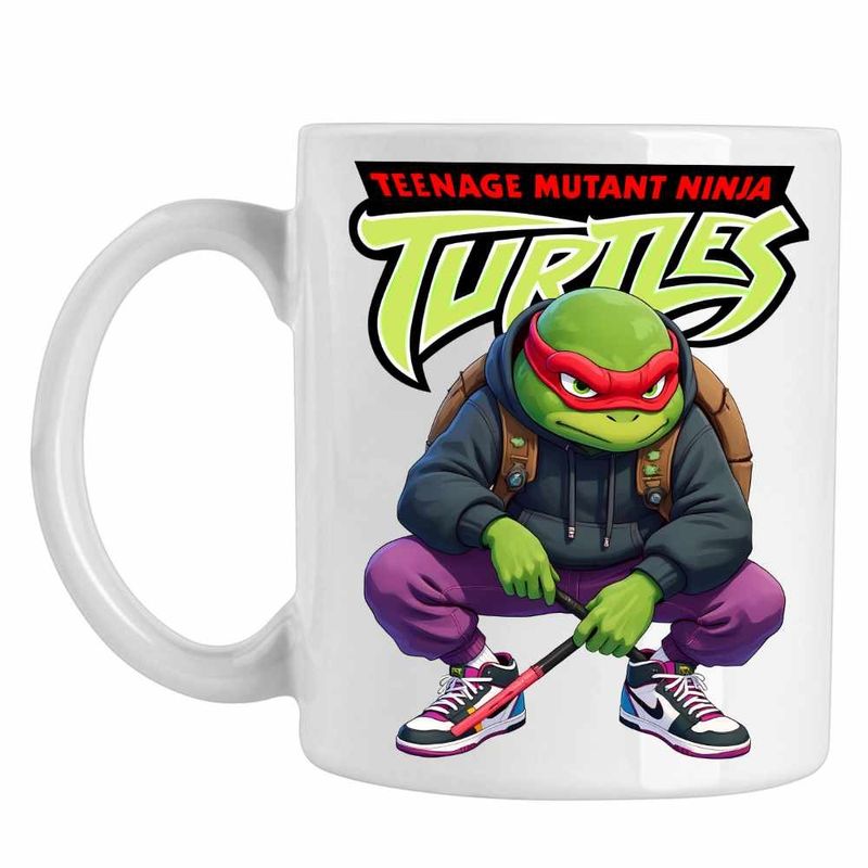 Casa si Gradina - Bucatarie si vesela - Cani si pahare - Cani si cesti - Cana Testoasele Ninja Revenge Mutant, CoolTrend, alba, 330ml - Infinity.ro