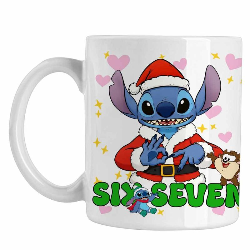 Casa si Gradina - Bucatarie si vesela - Cani si pahare - Cani si cesti - Cana Six Seven Stitch Craciun 67 CoolTrend, alba, 330ml - Infinity.ro