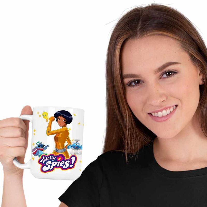 Casa si Gradina - Bucatarie si vesela - Cani si pahare - Cani si cesti - Cana Spioanele Alex Totally Spies CoolTrend, alba, 330ml - Infinity.ro