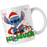 Casa si Gradina - Bucatarie si vesela - Cani si pahare - Cani si cesti - Cana Six Seven Stitch Craciun 67 CoolTrend, alba, 330ml - Infinity.ro