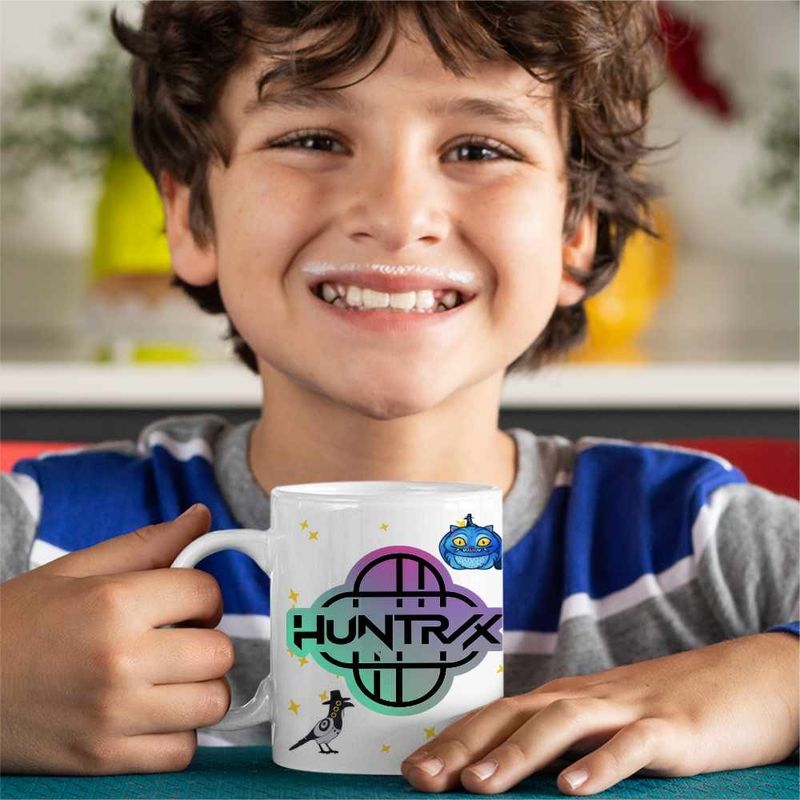 Casa si Gradina - Bucatarie si vesela - Cani si pahare - Cani si cesti - Cana Huntrix Simbol Kpop Demon Hunters CoolTrend, alba, 330ml - Infinity.ro