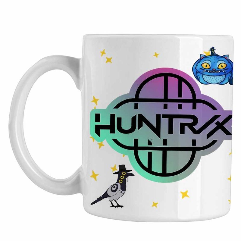 Casa si Gradina - Bucatarie si vesela - Cani si pahare - Cani si cesti - Cana Huntrix Simbol Kpop Demon Hunters CoolTrend, alba, 330ml - Infinity.ro
