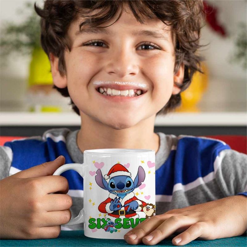 Casa si Gradina - Bucatarie si vesela - Cani si pahare - Cani si cesti - Cana Six Seven Stitch Craciun 67 CoolTrend, alba, 330ml - Infinity.ro