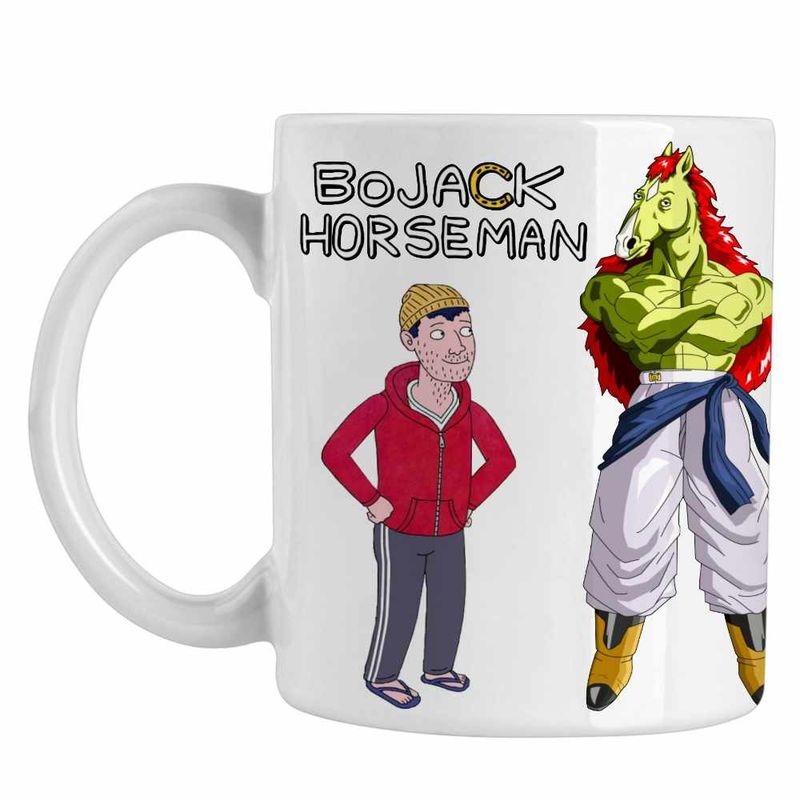 Casa si Gradina - Bucatarie si vesela - Cani si pahare - Cani si cesti - Cana BoJack Horseman Dragon Ball Z Vegeta CoolTrend, alba, 330ml - Infinity.ro