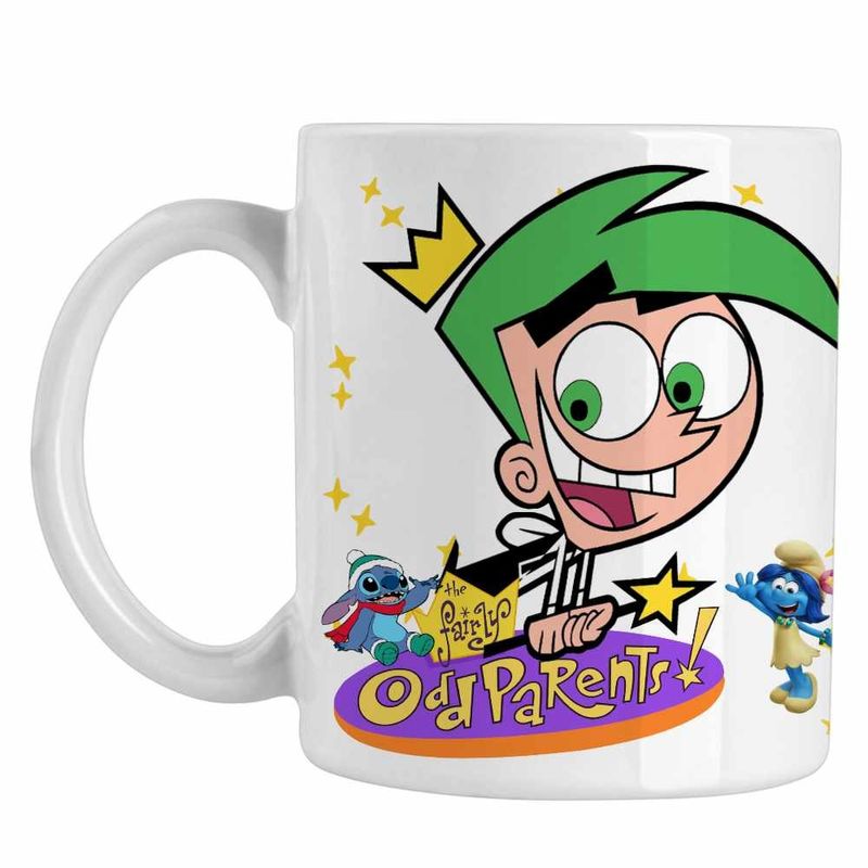 Casa si Gradina - Bucatarie si vesela - Cani si pahare - Cani si cesti - Cana Fairly Odd Parents Cosmo Julius Nasii mei Vrajitori CoolTrend, alba, 330ml - Infinity.ro