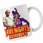 Casa si Gradina - Bucatarie si vesela - Cani si pahare - Cani si cesti - Cana Fnaf GTA5 Five Nights at Freddy Horror Halloween CoolTrend, alba, 330ml - Infinity.ro