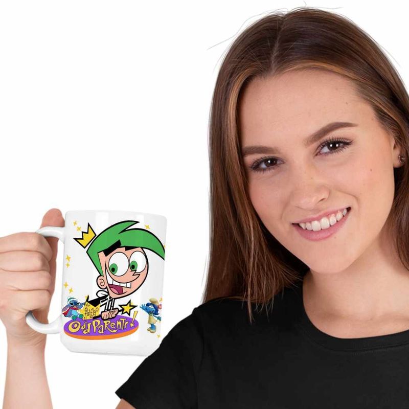 Casa si Gradina - Bucatarie si vesela - Cani si pahare - Cani si cesti - Cana Fairly Odd Parents Cosmo Julius Nasii mei Vrajitori CoolTrend, alba, 330ml - Infinity.ro