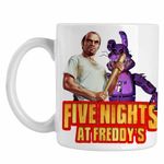 Casa si Gradina - Bucatarie si vesela - Cani si pahare - Cani si cesti - Cana Fnaf GTA5 Five Nights at Freddy Horror Halloween CoolTrend, alba, 330ml - Infinity.ro