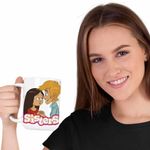 Casa si Gradina - Bucatarie si vesela - Cani si pahare - Cani si cesti - Cana Surorile Wendy Maxence The Sisters Max Valentines Dragobete, CoolTrend, alba, 330ml - Infinity.ro
