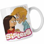Casa si Gradina - Bucatarie si vesela - Cani si pahare - Cani si cesti - Cana Surorile Wendy Maxence The Sisters Max Valentines Dragobete, CoolTrend, alba, 330ml - Infinity.ro