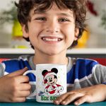 Casa si Gradina - Bucatarie si vesela - Cani si pahare - Cani si cesti - Cana Six Seven Mickey Mouse Craciun Donald Duck CoolTrend, alba, 330ml - Infinity.ro