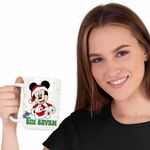 Casa si Gradina - Bucatarie si vesela - Cani si pahare - Cani si cesti - Cana Six Seven Mickey Mouse Craciun Donald Duck CoolTrend, alba, 330ml - Infinity.ro