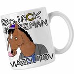 Casa si Gradina - Bucatarie si vesela - Cani si pahare - Cani si cesti - Cana BoJack Horseman Mazel Tov CoolTrend, alba, 330ml - Infinity.ro