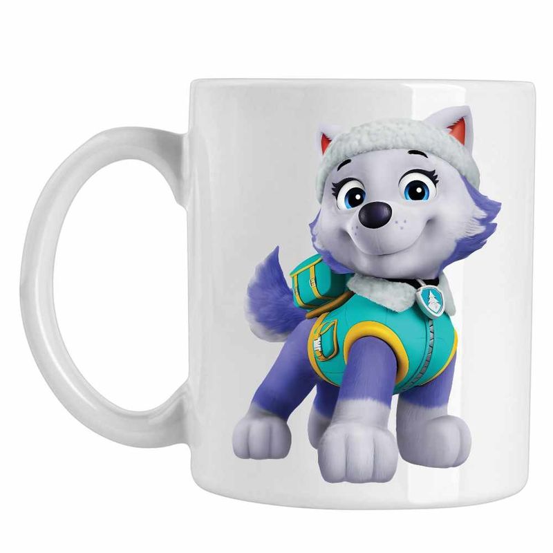 Casa si Gradina - Bucatarie si vesela - Cani si pahare - Cani si cesti - Cana Paw Patrol Everest Patrula Catelusilor Pompier, CoolTrend, alba, 330ml - Infinity.ro