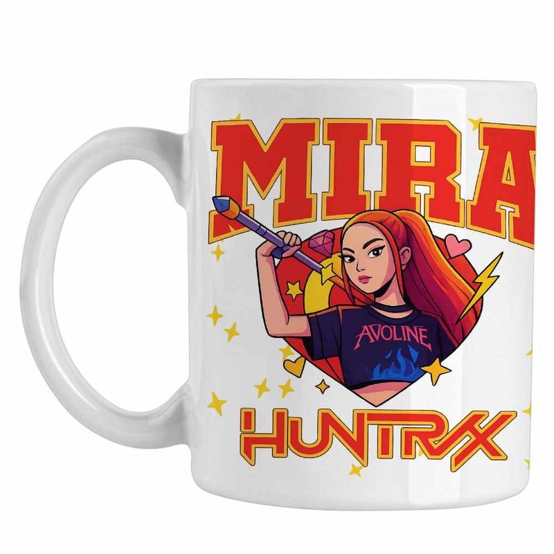 Casa si Gradina - Bucatarie si vesela - Cani si pahare - Cani si cesti - Cana Huntrix Mira Avoline Kpop CoolTrend, alba, 330ml - Infinity.ro