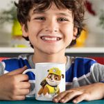Casa si Gradina - Bucatarie si vesela - Cani si pahare - Cani si cesti - Cana Paw Patrol Rubble Patrula Catelusilor Mecanic, CoolTrend, alba, 330ml - Infinity.ro