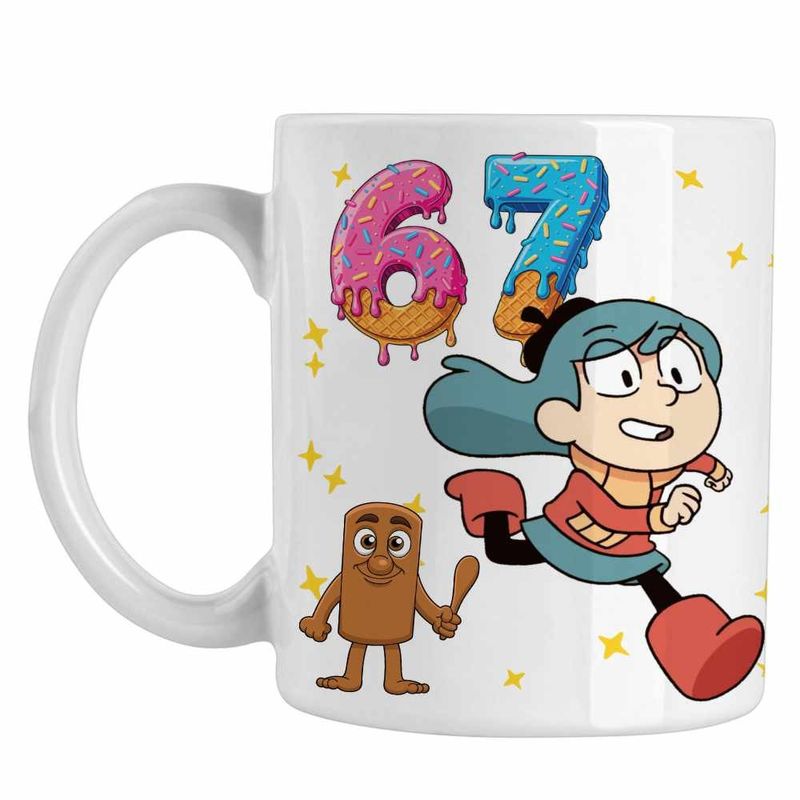 Casa si Gradina - Bucatarie si vesela - Cani si pahare - Cani si cesti - Cana Hilda Six Seven 67 Sase Sapte, alba, 330ml - Infinity.ro