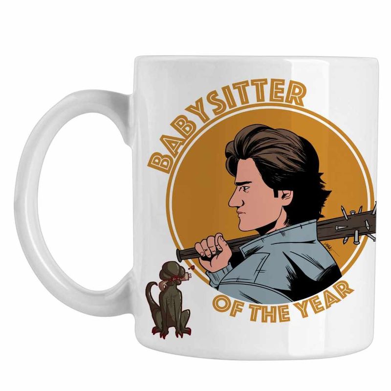 Casa si Gradina - Bucatarie si vesela - Cani si pahare - Cani si cesti - Cana Stranger Things Steve Babysitter Dadaca CoolTrend, alba, 330ml - Infinity.ro