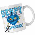 Casa si Gradina - Bucatarie si vesela - Cani si pahare - Cani si cesti - Cana Huntrix Derpy Pisica Kpop Demon Hunters CoolTrend, alba, 330ml - Infinity.ro