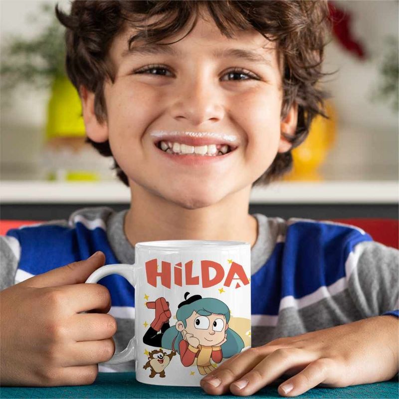 Casa si Gradina - Bucatarie si vesela - Cani si pahare - Cani si cesti - Cana Hilda Copilarie Netflix, alba, 330ml - Infinity.ro