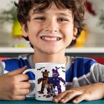 Casa si Gradina - Bucatarie si vesela - Cani si pahare - Cani si cesti - Cana Fnaf Sonic Five Nights at Freddy Horror Halloween CoolTrend, alba, 330ml - Infinity.ro