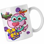 Casa si Gradina - Bucatarie si vesela - Cani si pahare - Cani si cesti - Cana Tim Rex Tia Spatiu Dinozauri Exploratori, CoolTrend, alba, 330ml - Infinity.ro