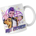 Casa si Gradina - Bucatarie si vesela - Cani si pahare - Cani si cesti - Cana Six Seven Huntrix Rumi 67 Demon Hunters CoolTrend, alba, 330ml - Infinity.ro
