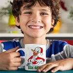 Casa si Gradina - Bucatarie si vesela - Cani si pahare - Cani si cesti - Cana Six Seven Donald Duck Craciun Mickey Mouse CoolTrend, alba, 330ml - Infinity.ro