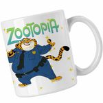 Casa si Gradina - Bucatarie si vesela - Cani si pahare - Cani si cesti - Cana Zootopia Ofiter Gheruta Clawhauser Ghepard Politist Politie CoolTrend, alba, 330ml - Infinity.ro