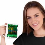 Casa si Gradina - Bucatarie si vesela - Cani si pahare - Cani si cesti - Cana Testoasele Ninja Turtle Power, CoolTrend, alba, 330ml - Infinity.ro