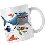 Casa si Gradina - Bucatarie si vesela - Cani si pahare - Cani si cesti - Cana Finding Nemo Rechin Bruce Marlin Testoasa Ocean CoolTrend, alba, 330ml - Infinity.ro