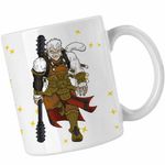 Casa si Gradina - Bucatarie si vesela - Cani si pahare - Cani si cesti - Cana Wukong White Death Black Myth, alba, 330ml - Infinity.ro