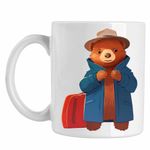 Casa si Gradina - Bucatarie si vesela - Cani si pahare - Cani si cesti - Cana Paddington Urs America de sud Excursie, CoolTrend, alba, 330ml - Infinity.ro