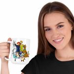 Casa si Gradina - Bucatarie si vesela - Cani si pahare - Cani si cesti - Cana Paddington Scooby Doo Bugs Bunny Bingo Bluey Blue, CoolTrend, alba, 330ml - Infinity.ro