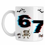 Casa si Gradina - Bucatarie si vesela - Cani si pahare - Cani si cesti - Cana Six Seven Glitch 67 Effect Video CoolTrend, alba, 330ml - Infinity.ro