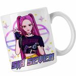 Casa si Gradina - Bucatarie si vesela - Cani si pahare - Cani si cesti - Cana Six Seven Huntrix Mira 67 Saja Boys CoolTrend, alba, 330ml - Infinity.ro