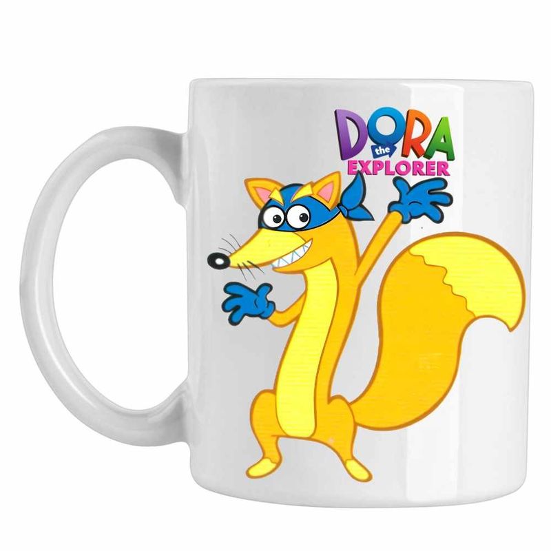 Casa si Gradina - Bucatarie si vesela - Cani si pahare - Cani si cesti - Cana Dora Exploratoarea Swiper Hotomanul, CoolTrend, alba, 330ml - Infinity.ro