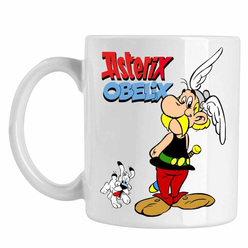 Casa si Gradina - Bucatarie si vesela - Cani si pahare - Cani si cesti - Cana Asterix Obelix Galia Antica Cleopatra, CoolTrend, alba, 330ml - Infinity.ro