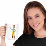Casa si Gradina - Bucatarie si vesela - Cani si pahare - Cani si cesti - Cana Paw Patrol Captain Turbot Patrula Catelusilor, CoolTrend, alba, 330ml - Infinity.ro