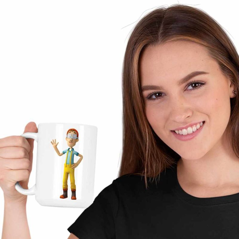 Casa si Gradina - Bucatarie si vesela - Cani si pahare - Cani si cesti - Cana Paw Patrol Captain Turbot Patrula Catelusilor, CoolTrend, alba, 330ml - Infinity.ro