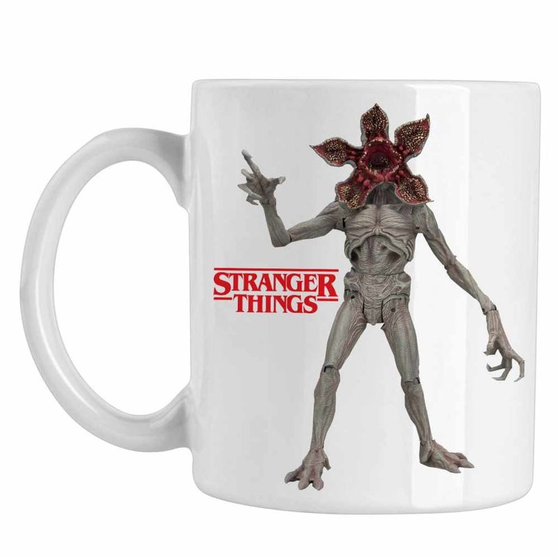 Casa si Gradina - Bucatarie si vesela - Cani si pahare - Cani si cesti - Cana Stranger Things Demogorgon Demorgogon Monstru Abis CoolTrend, alba, 330ml - Infinity.ro