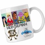 Casa si Gradina - Bucatarie si vesela - Cani si pahare - Cani si cesti - Cana BoJack Horseman Friends CoolTrend, alba, 330ml - Infinity.ro