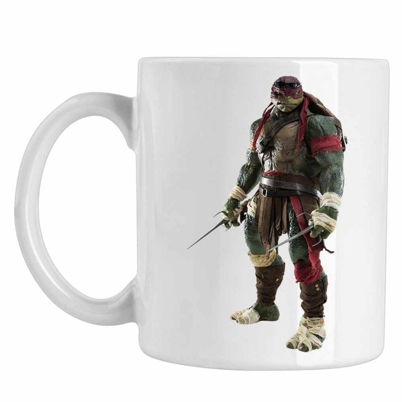 Casa si Gradina - Bucatarie si vesela - Cani si pahare - Cani si cesti - Cana Testoasele Ninja Raphael Ninjutsu Rafael Mutant, CoolTrend, alba, 330ml - Infinity.ro