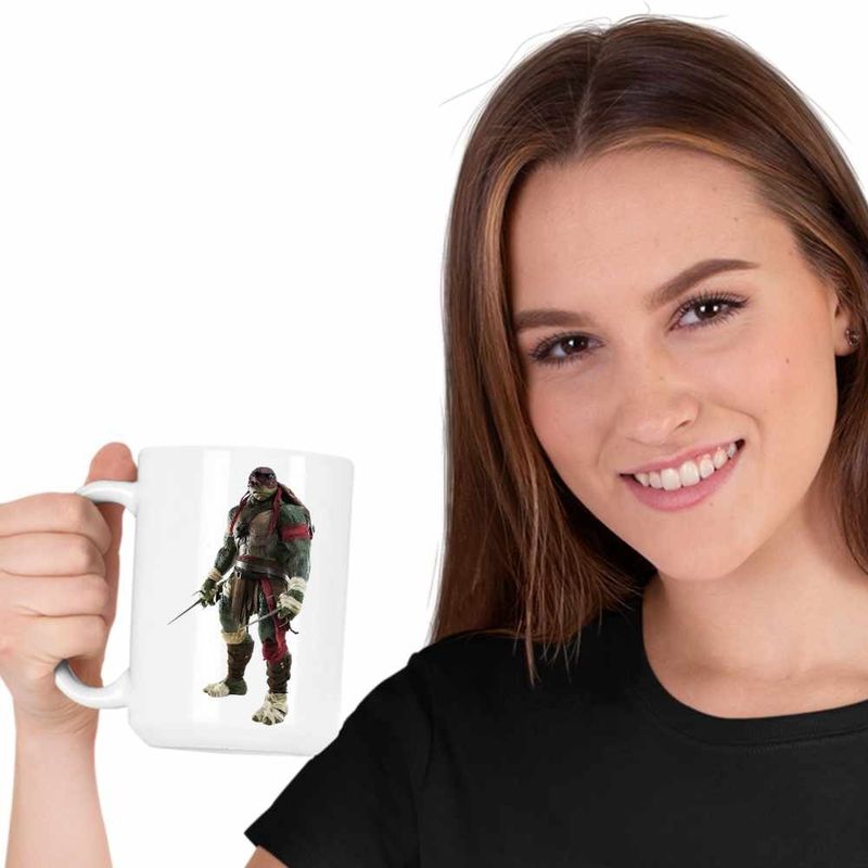 Casa si Gradina - Bucatarie si vesela - Cani si pahare - Cani si cesti - Cana Testoasele Ninja Raphael Ninjutsu Rafael Mutant, CoolTrend, alba, 330ml - Infinity.ro