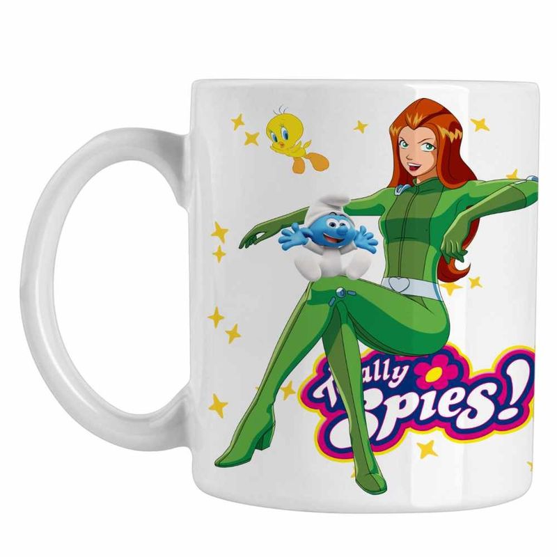 Casa si Gradina - Bucatarie si vesela - Cani si pahare - Cani si cesti - Cana Spioanele Sam Totally Spies CoolTrend, alba, 330ml - Infinity.ro