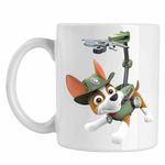 Casa si Gradina - Bucatarie si vesela - Cani si pahare - Cani si cesti - Cana Paw Patrol Tracker Patrula Catelusilor Geek, CoolTrend, alba, 330ml - Infinity.ro