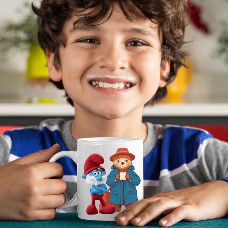 Casa si Gradina - Bucatarie si vesela - Cani si pahare - Cani si cesti - Cana Paddington Papa Strumf, CoolTrend, alba, 330ml - Infinity.ro